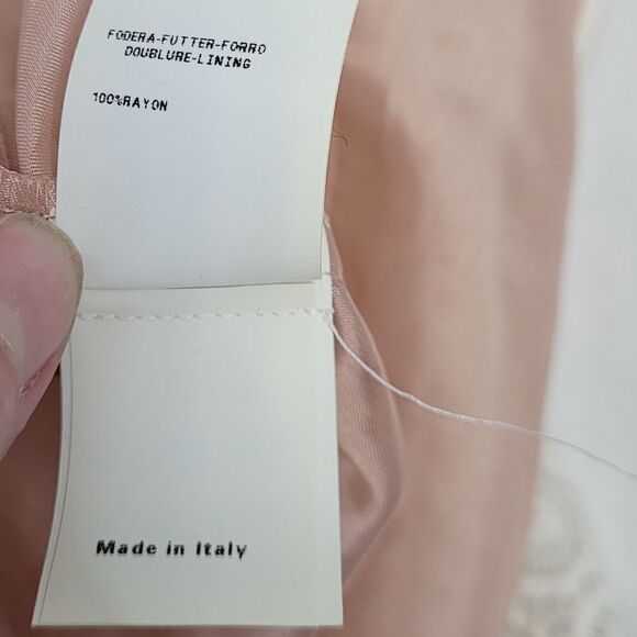 MOSCHINO dress white eyelet lace‎ sleeveless bodycon midi 8 - Picture 10 of 16